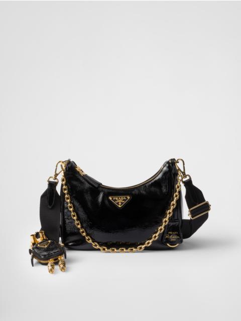 Prada Prada Re-Edition 2005 naplak patent leather bag