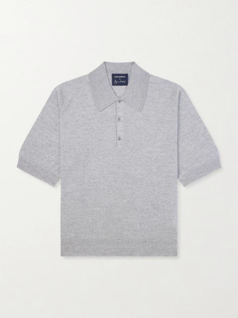 JOHN SMEDLEY Bill Nighy Merino Wool Polo Shirt
