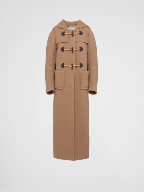 Prada Long velour duffle coat