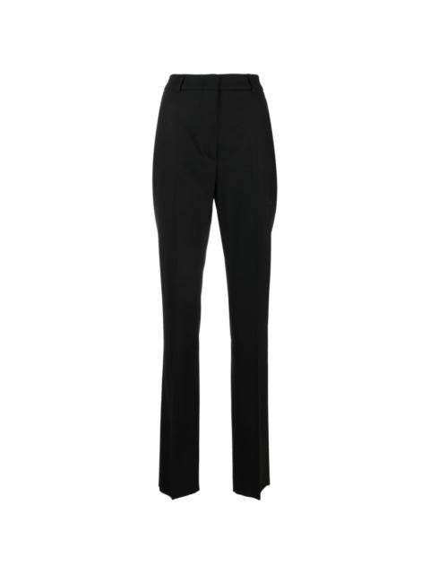 flared virgin wool tailored trousers