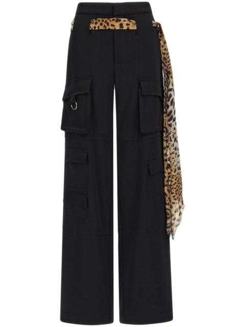 Roberto Cavalli belted cargo trousers