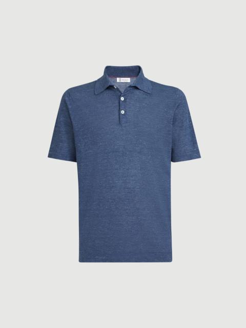 Brunello Cucinelli Linen and cotton knit polo