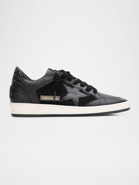 Golden Goose Ball Star Glitter Mesh Low-Top Sneakers
