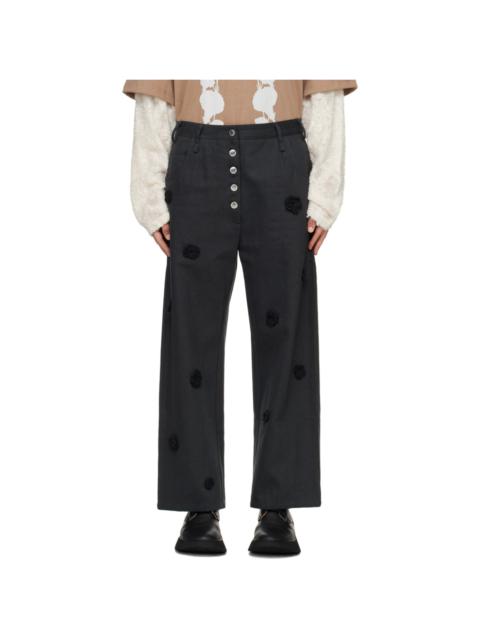 Song for the Mute Black Daisy Trousers