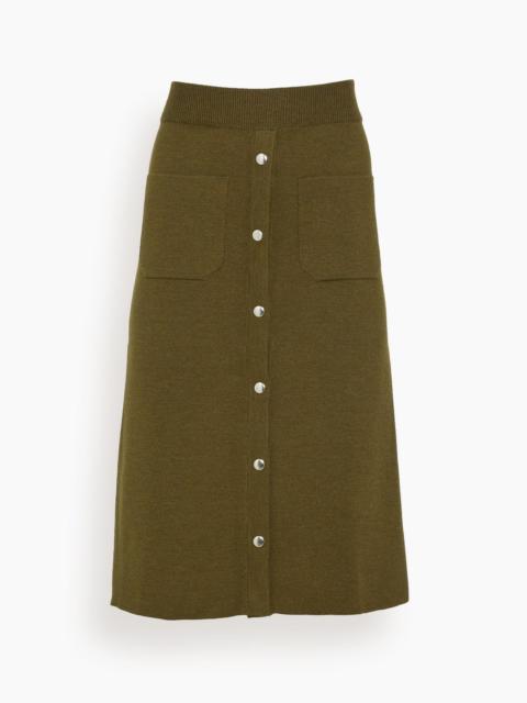 RACHEL COMEY Bing Skirt in Olive