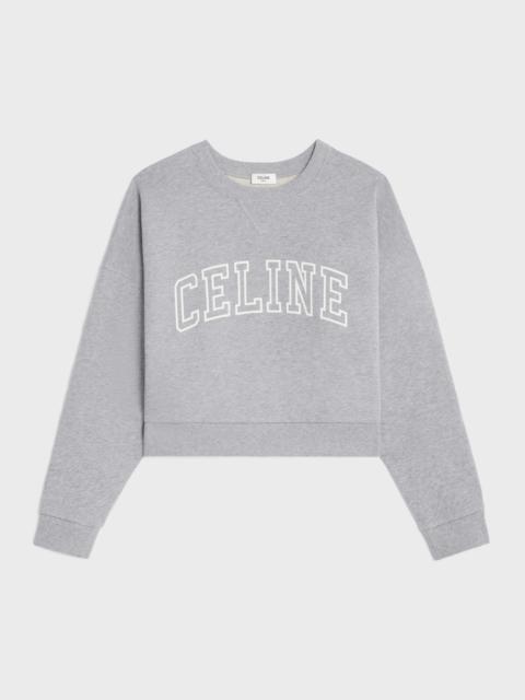 celine loose sweatshirt in cotton fleece