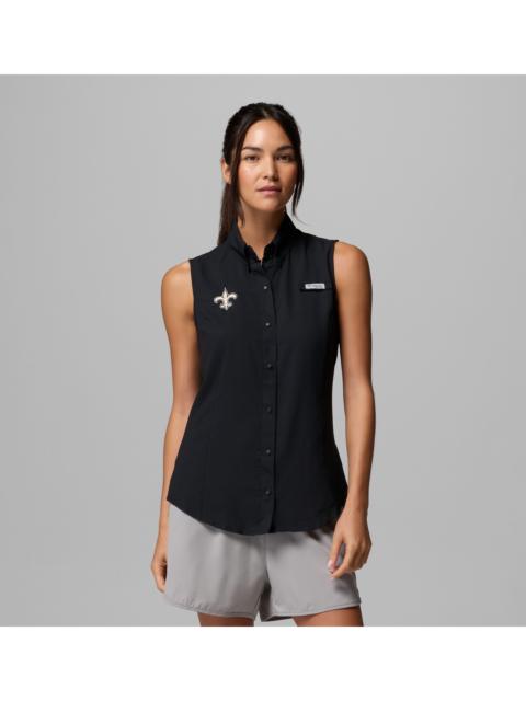 Columbia Women's PFG Tamiami Sleeveless Shirt - New Orleans Saints
