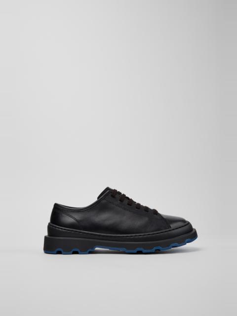 CAMPER Brutus+ Black Leather Shoes for Women.