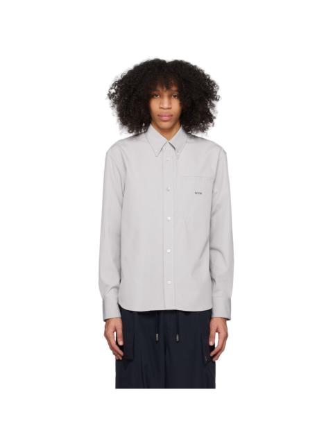 Wooyoungmi Gray Embroidered Shirt