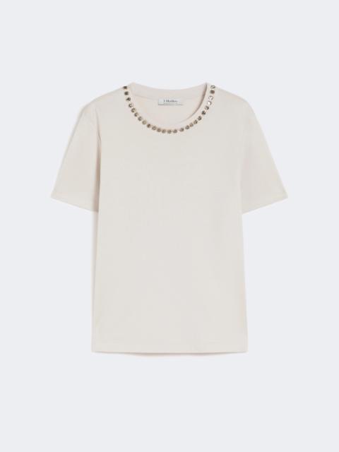 'S Max Mara Cotton and modal T-shirt - BEIGE