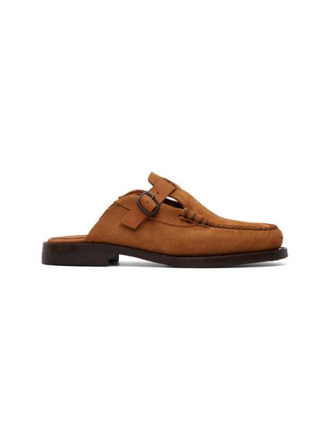 HEREU Tan Barraca Suede Vibram Loafers