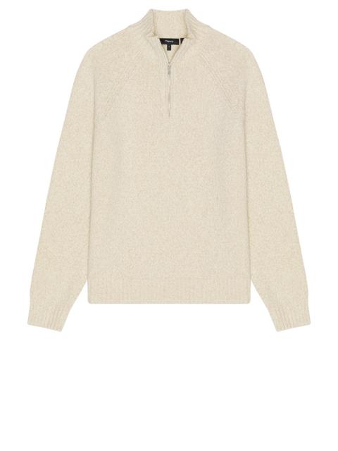 Theory Quarter Zip Soft Twist Sweater