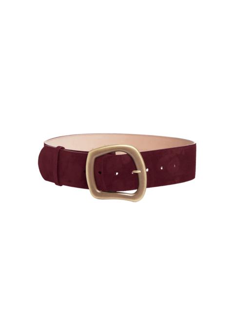 GABRIELA HEARST Simone Medium Leather Belt burgundy