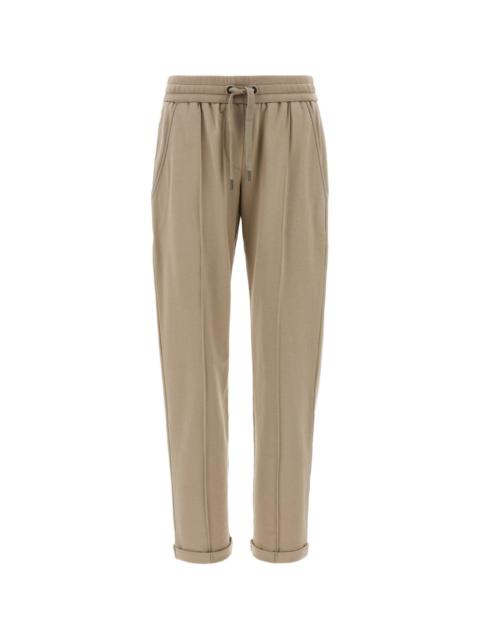 Brunello Cucinelli Cotton drawstring trousers