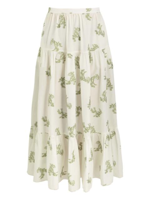 Erdem floral-print maxi skirt