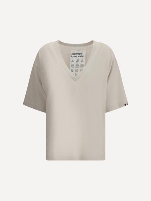 extreme cashmere V-Neck cotton Top