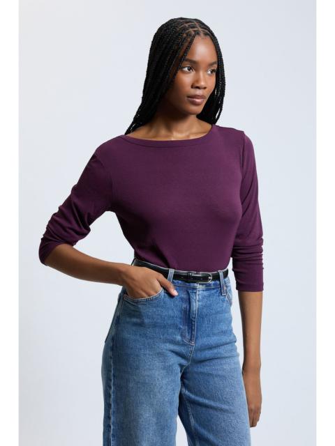 KAREN MILLEN Crepe Jersey Scoop Back Top