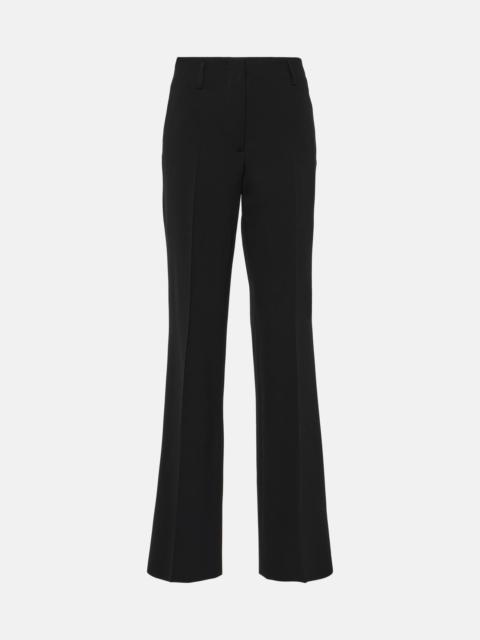 Dries Van Noten High-rise wool-blend straight pants