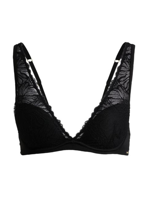 BOSS STRETCH-LACE UNDERWIRED BRA WITH LOGO TRIM