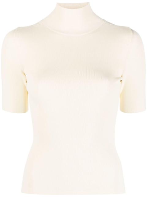 Off-White logo-debossed rib-knit top