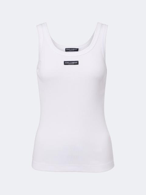 Dolce & Gabbana Logo cotton tank top