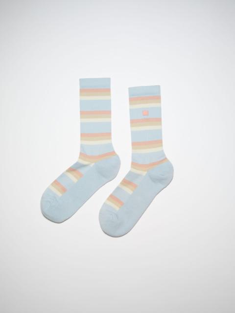 Acne Studios Pastel striped socks - Blue/multi