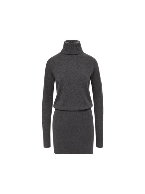 VERONICA BEARD CASSIDY MERINO WOOL TURTLENECK MINI DRESS