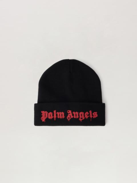 Palm Angels Dripping Logo Beanie