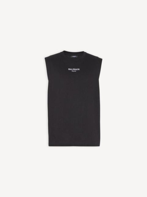 Balmain Embroidered Balmain Paris tank top