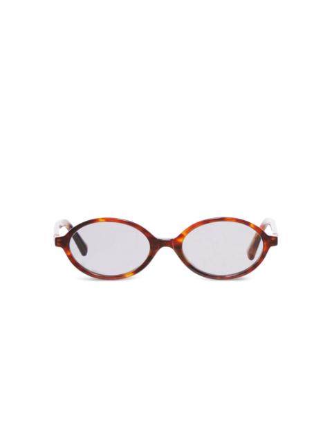 Miu Miu tortoiseshell oval-frame sunglasses
