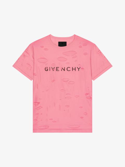 Givenchy GIVENCHY ARCHETYPE OVERSIZED T-SHIRT WITH DESTROYED EFFECT