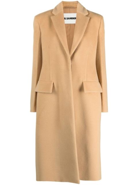 Jil Sander virgin-wool single-breasted coat