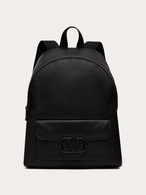 VALENTINO GARAVANI NOIR NAPPA LEATHER BACKPACK