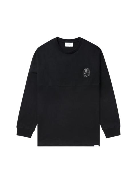 BAPE Tonal Bape Logo Long-Sleeve Tee 'Charcoal'