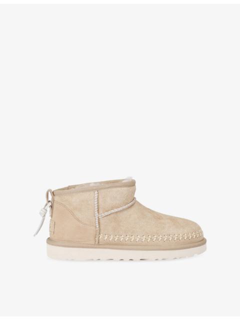 UGG Classic Ultra Mini Biarritz Suede Boots