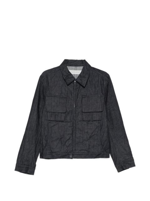 individual sentiments flap-pocket denim jacket