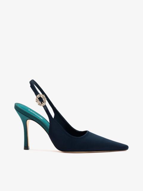 Larroudé Carine Pump Ocean Satin