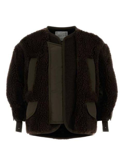 sacai textured jacket