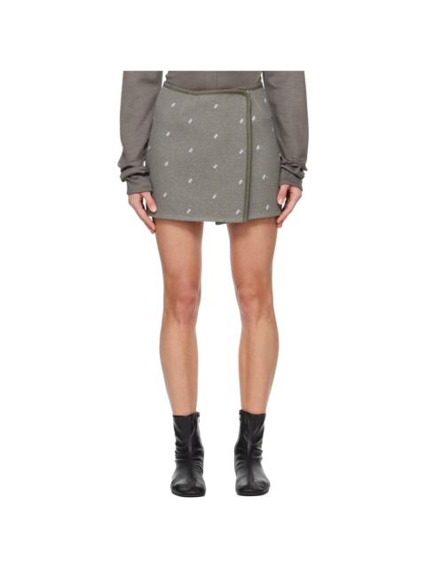 RIER Gray Walker Miniskirt