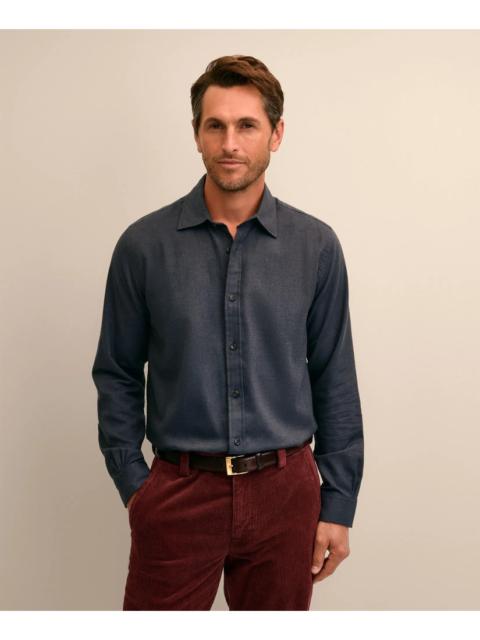Brooks Brothers Cotton-Brushed Wool Sport Shirt