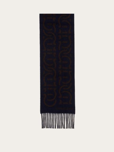Gancini jacquard scarf