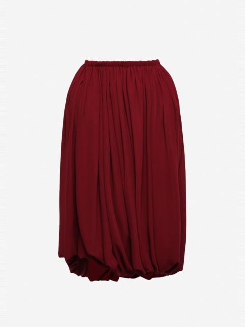 MAGDA BUTRYM Layered balloon skirt in burgundy