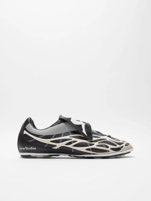 Acne Studios Lace-up sneakers - Acne Studios x Kappa - Black/white