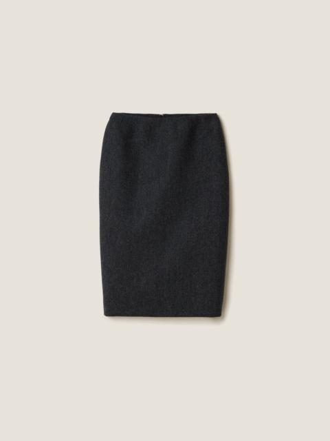 Miu Miu Double wool skirt