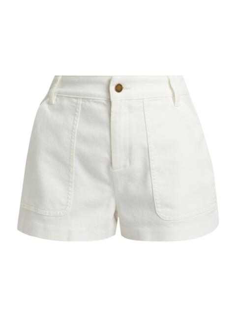 RAMY BROOK Women's Hilary Cotton-Blend Shorts - White