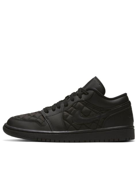 Jordan (WMNS) Air Jordan 1 Low 'Triple Black Quilted' DB6480-001