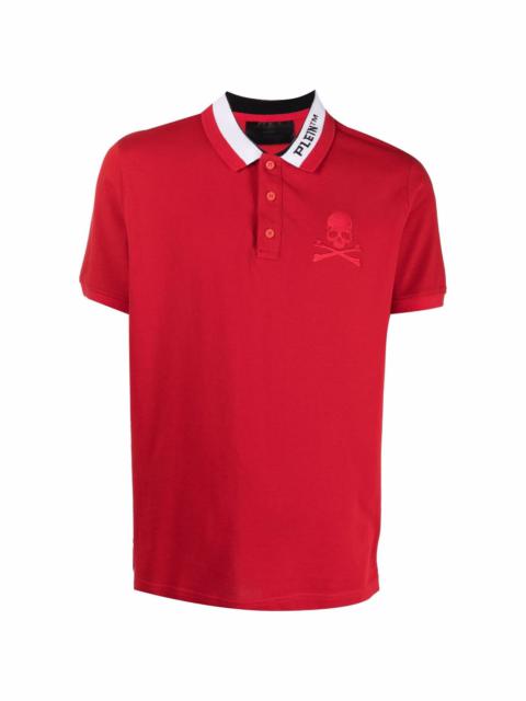 logo embroidered polo shirt