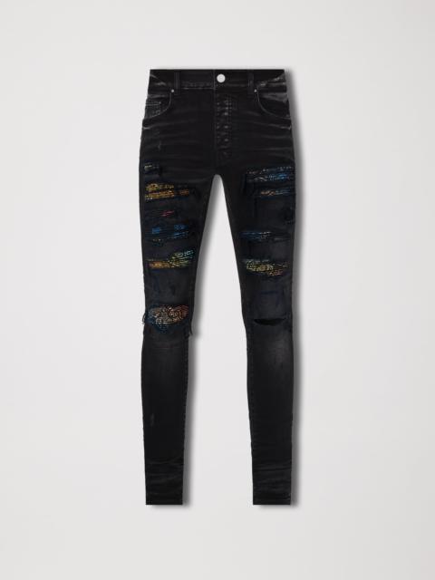 AMIRI RAINBOW PAISLEY THRASHER JEAN