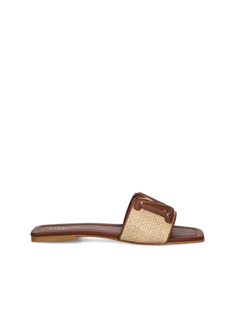 GUESS USA Marciano raffia slides