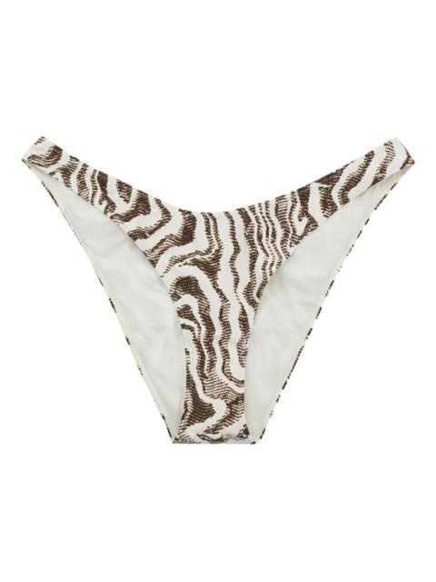 GANNI printed bikini bottoms